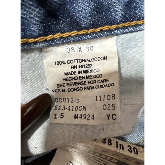 Arizona Original Relaxed Slightly Tapered Jeans Denim Mens Size 38x30 NWT - Picture 10 of 12